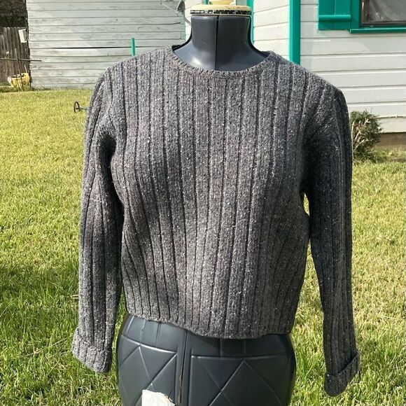 Abercrombie & Fitch Women’s Medium Lambswool Blend Hi-Low Sweater - Picture 1 of 5